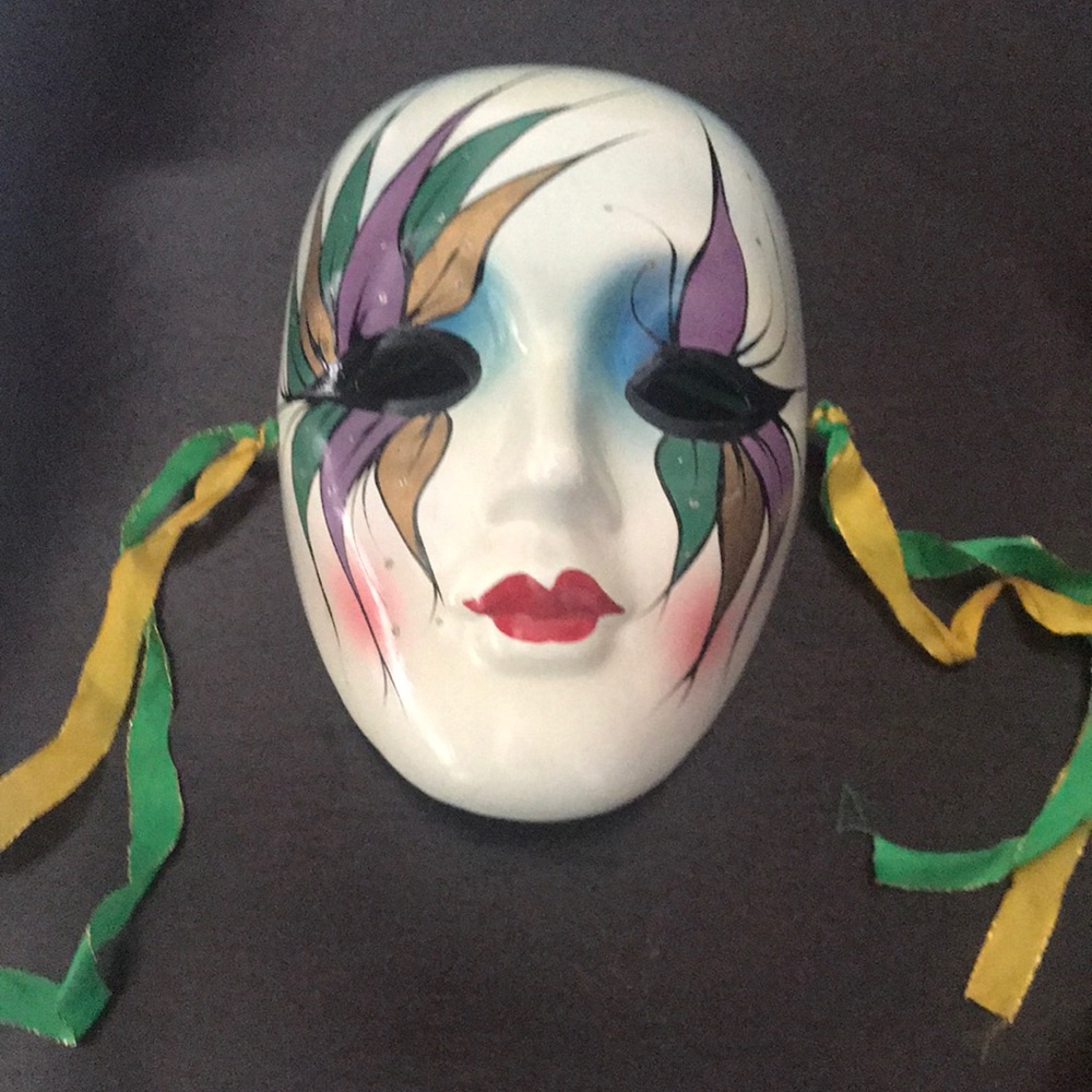 MardiGra ceramic mask